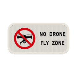 Panneau de signalisation - Zone interdite aux drones