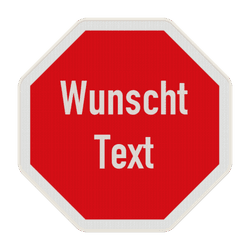 Schilder mit Wunschtext