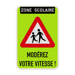 Panneau de signalisation - A23 - Mod&eacute;rez votre vitesse