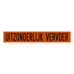 Alupanel bord - Uitzonderlijk vervoer - 1000x160mm