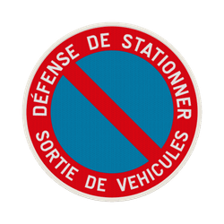 Panneau de stationnement - E1 - Sortie de v&eacute;hicules