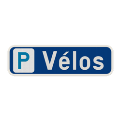 Panneau de stationnement personnalisable &ndash; V&eacute;lo, trottinette, scooter
