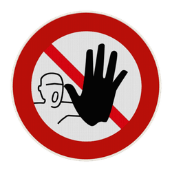 Panneau de signalisation - Acc&egrave;s interdit