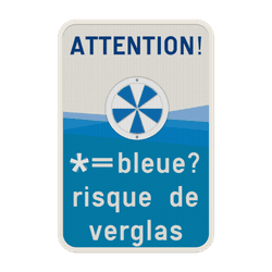 Panneau combin&eacute; - ALERTE VERGLAS