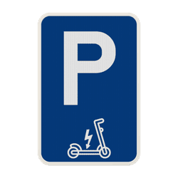 Panneau de stationnement - Trottinette &eacute;lectrique