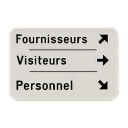 Panneau d'information (3:2) - panneau de signalisation - personnalisable