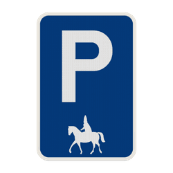 Panneau de stationnement - R&eacute;serv&eacute; &agrave; Saint-Nicolas