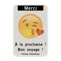 Panneau d'information - Merci - Emoji