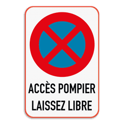 Panneaux acc&egrave;s pompiers et urgences &agrave; laisser li&hellip;
