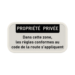 Panneau propri&eacute;t&eacute; priv&eacute;e personnalisable &ndash; acc&egrave;s r&eacute;glement&eacute;