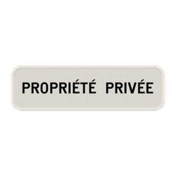 Panneau personnalisable pour propri&eacute;t&eacute; priv&eacute;e - acc&egrave;s interdit