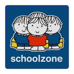 Attentiebord Dick Bruna - schoolzone - LV.AB.G8