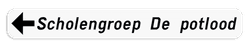Verkeersbord SB250 F34a - Openbare inrichting - links