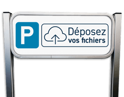 Panneau d&rsquo;Information Parking Personnalis&eacute; &ndash; Aluminium Bross&eacute; avec Poteaux