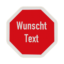 Schilder mit Wunschtext