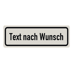 Schilder mit Wunschtext