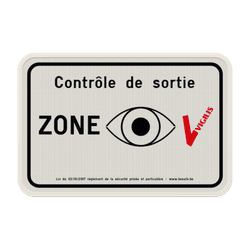 Panneau VIGILIS &ndash; Contr&ocirc;le de sortie &ndash; Aluminium r&eacute;fl&eacute;chissant CE​