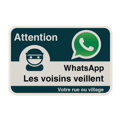 Panneau WhatsApp - Nom de rue