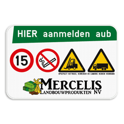 Informatiebord full-colour opdruk eigen ontwerp