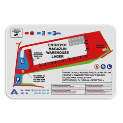 Informatiebord full-colour opdruk eigen ontwerp