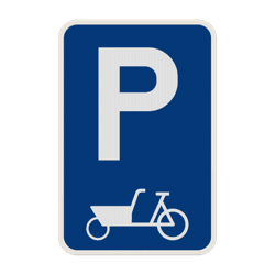 Panneau de stationnement E9 - v&eacute;lo-cargo