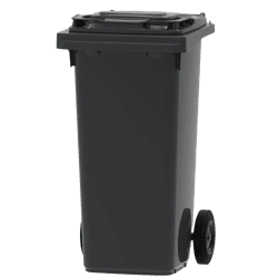 Mini-conteneur &agrave; d&eacute;chets 120 L en plastique &ndash; plusieurs couleurs