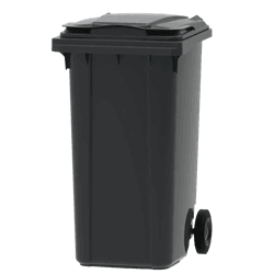 Conteneur &agrave; d&eacute;chets 240 L en plastique &ndash; plusieurs couleurs