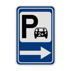Panneau G2000 - F59C - Annonce d&rsquo;un parking
