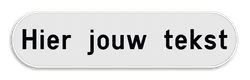 Informatiebord - tekst - 400x100mm