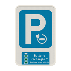 Panneau de parking personnalisable &ndash; Batterie recharg&eacute;e, lib&eacute;rez la place