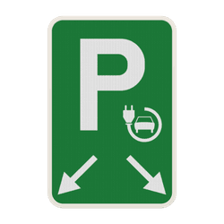 Panneaux de parking pour véhicules électriques