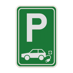 Panneau de parking &ndash; Borne de recharge pour voiture &eacute;lectrique