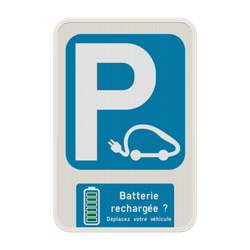 Panneau de parking personnalisable &ndash; Batterie recharg&eacute;e, lib&eacute;rez la place