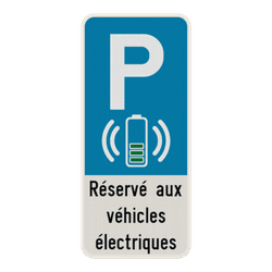 Panneaux de parking pour véhicules électriques