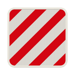 Panneau de d&eacute;marcation r&eacute;fl&eacute;chissant pour signalisation temporaire