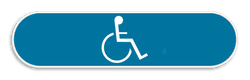 Verkeersbord - Personen met een handicap - Klein Formaat
