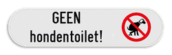 Verbod hondenpoep - 400x100mm