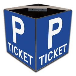 Panneau de parking &agrave; ticket 360&deg; &agrave; quatre faces pour montage sur poteau