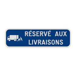 Panneaux pour zones de chargement ou déchargement