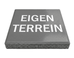 Stoeptegels eigen terrein