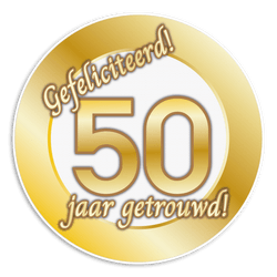 Verkeersbord - Gouden Huwelijk