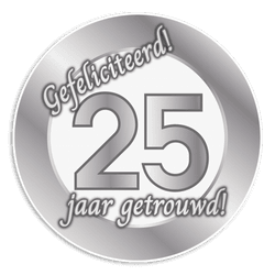 Verkeersbord - Zilveren Huwelijk