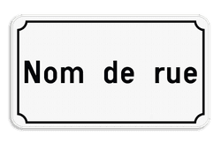 Plaque de rue personnalisable en aluminium &ndash; plusieurs dimensions
