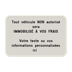 Panneau de texte 3:2 - Rectangulaire