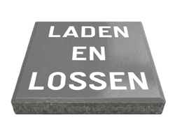 Stoeptegel laden en lossen (TS-ST_LL1) - 30x30cm met facetrand
