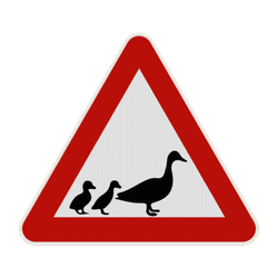 Panneau de signalisation - Attention les canards traversent