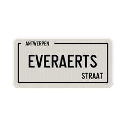 Straatnaambord Belgi&euml; 400x200