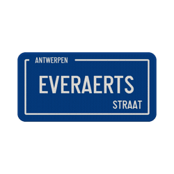 Straatnaambord Belgi&euml; 400x200