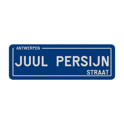 Straatnaambord Belgi&euml; 600x200