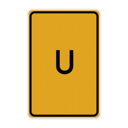 Umleitungs Beschilderung